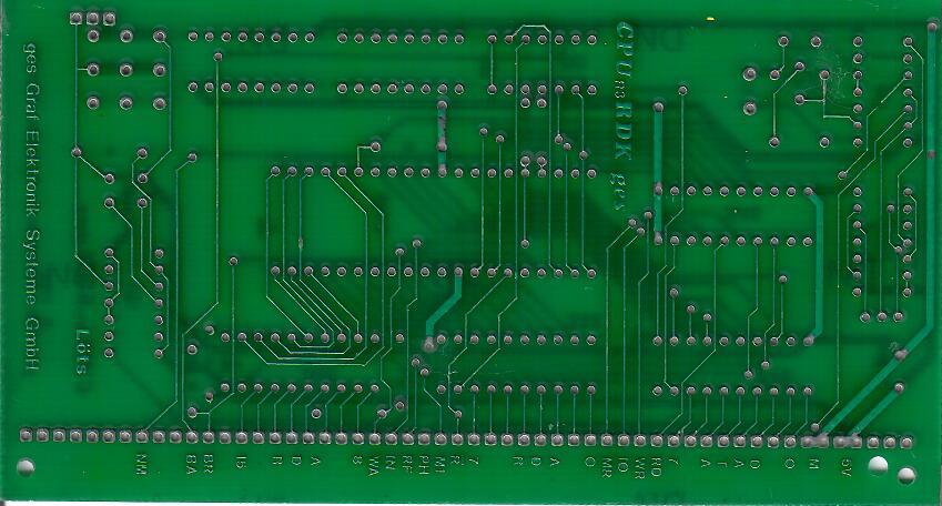 Baugruppe CPU Z80 Bestckungsseite
